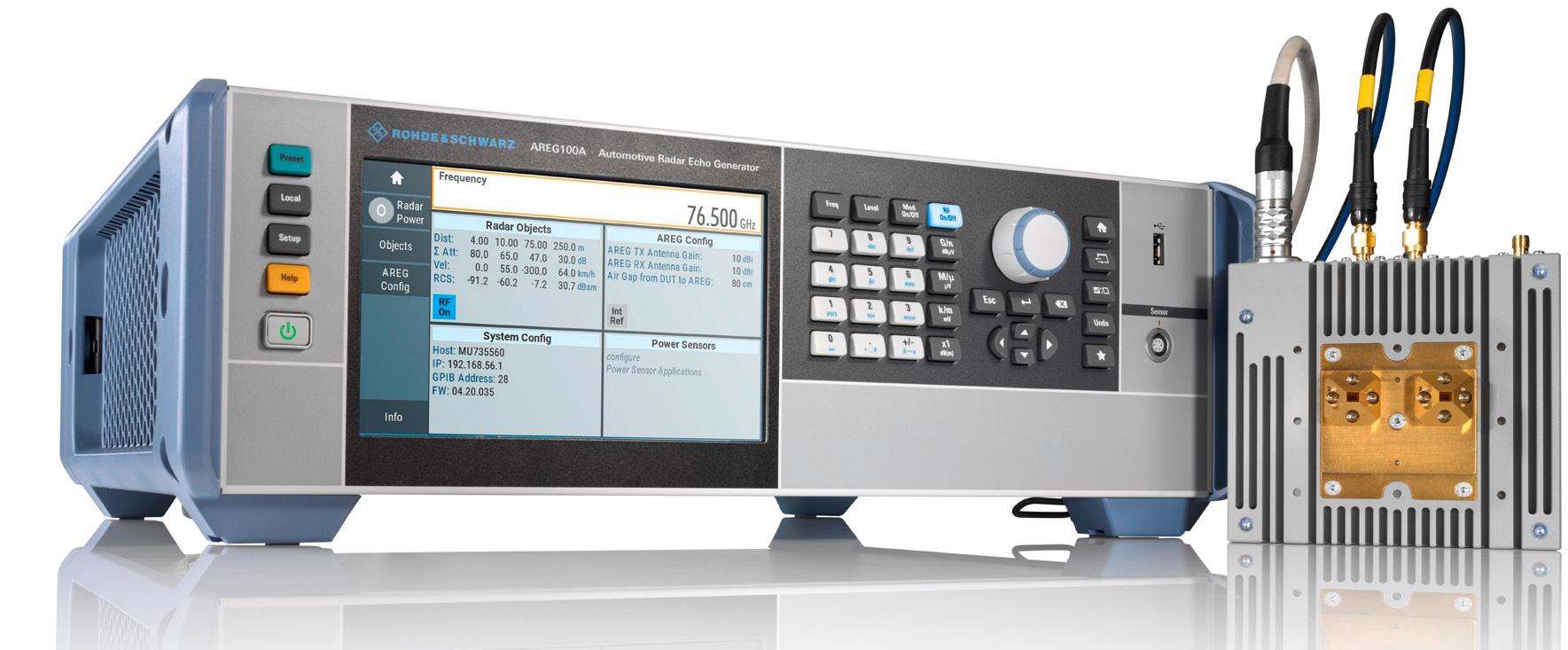 Generador de eco para radar automotriz AREG100A