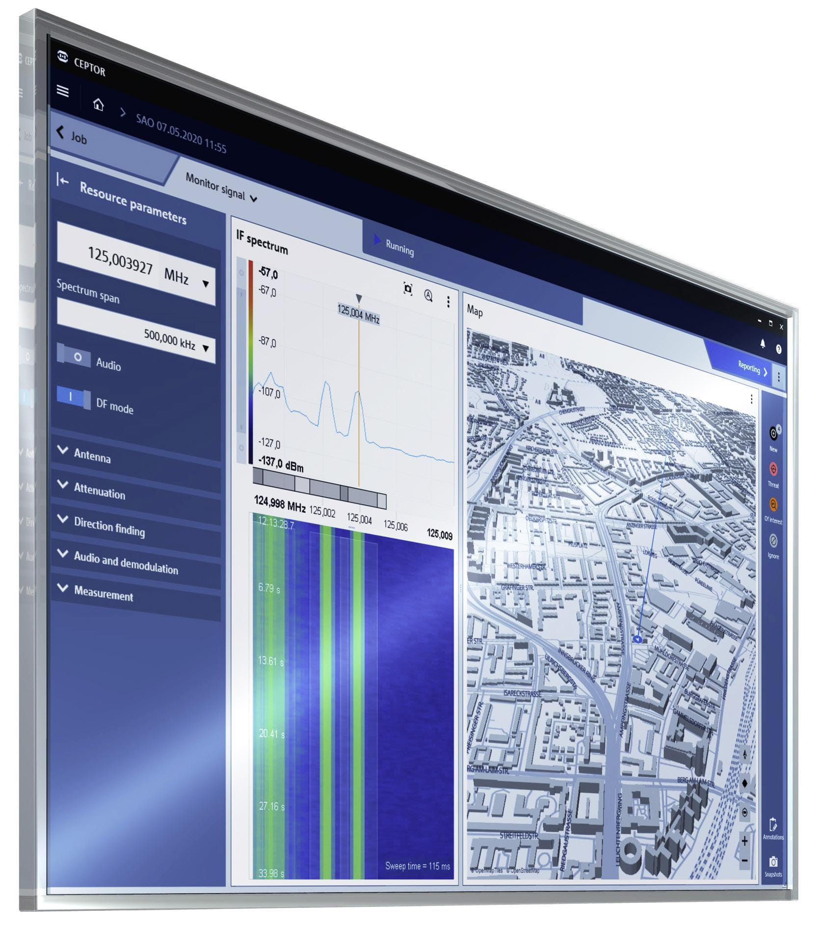 Software de análisis de radiomonitoreo 'CEPTOR'