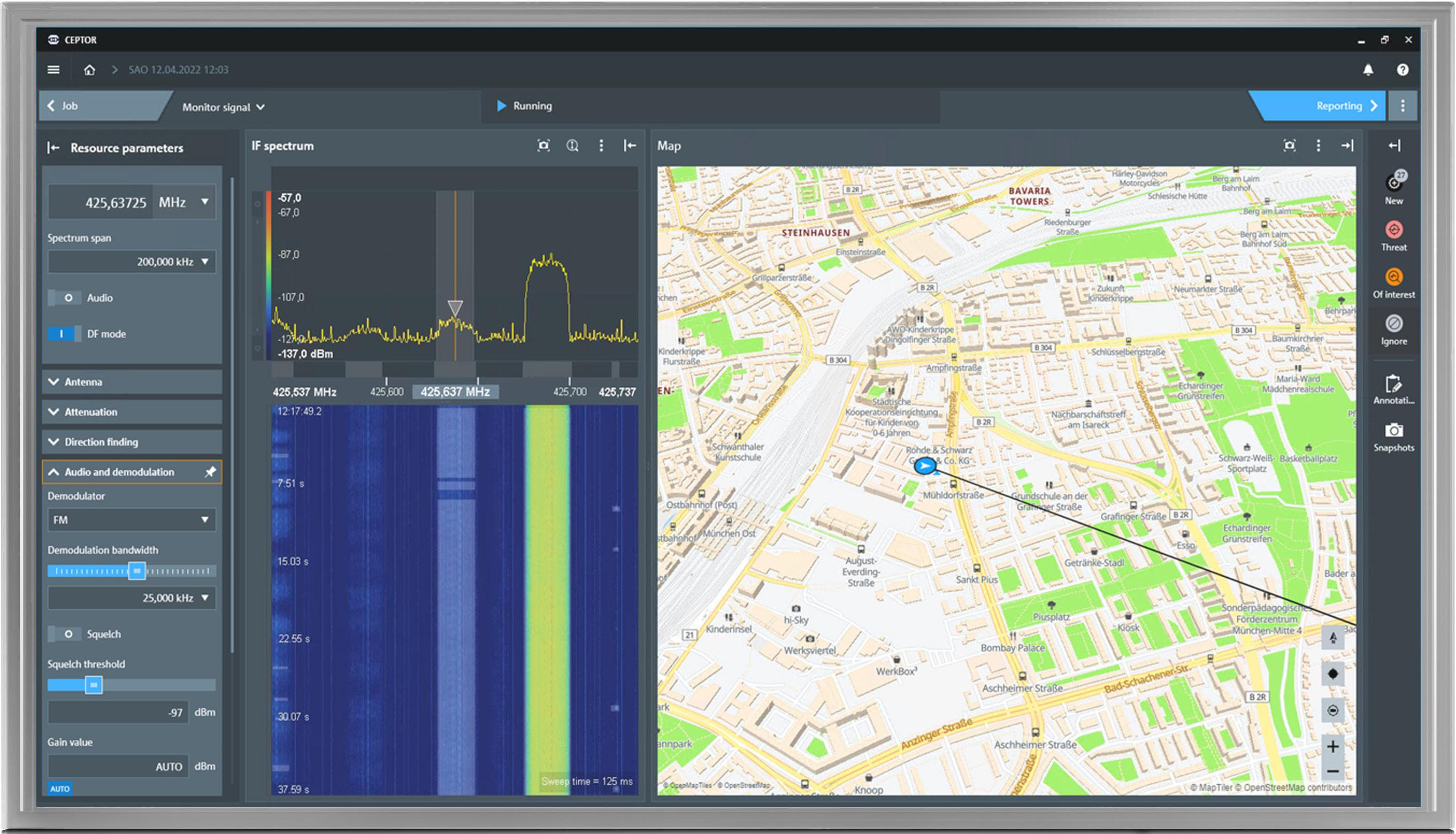 Software de análisis de radiomonitoreo 'CEPTOR'